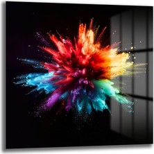 Glazella Renk Patlaması Cam Tablo