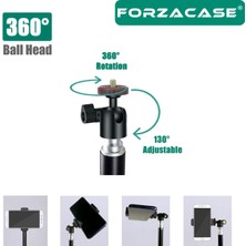 Forzacase iPhone 11 12 13 14 15 Tüm Seriler ile Uyumlu Bluetooth Kumandalı Alüminyum Tripod 200 cm FC576