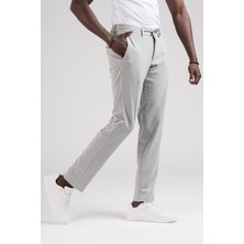 Akçaylar Slimfit Beli Lastikli ve Iplikli Jogger Düz Kumaş Pantolon