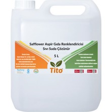 Tito Safflower Aspir Gıda Renklendiricisi Sıvı Suda Çözünür 5 Litre