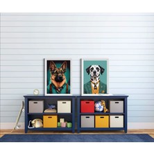 Decotorium Çerçeveli Tablo Anımal Kıngdom-Dog Serisi Mdf Tablo DOG/204
