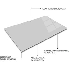 Glazella Roboti̇k Beyi̇n Insan Dekorati̇f Di̇key Cam Tablo