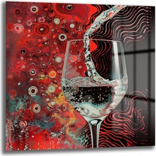 Glazella Soyut Dekoratif Cam Tablo