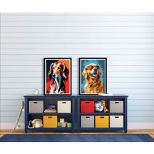 Decotorium Çerçeveli Tablo Anımal Kıngdom-Dog Serisi Mdf Tablo DOG/205
