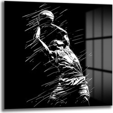 Glazella Basketbol Kare Cam Tablo