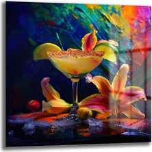 Glazella Tropikal Kokteyl Cam Tablo