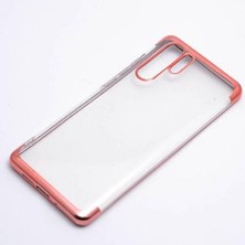 Ceponya Huawei P30 Pro Kılıf Ince Köşeleri Renkli Şeffaf Silikon