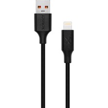 Xonect USB To Lightning Uyumlu iPhone Modelleri Için Hızlı Şarj ve Data Kablosu 40 cm (Siyah)