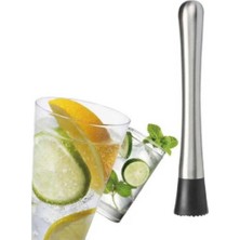 Adin Tasarım Mojito Tokmağı Dişli Siyah Bar Tokmağı Kokteyl Tokmağı Tokmak Bar Tipi Mojito Şeker Ezme