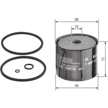 Bosch  BOS-1457434201 TF0172-YAKIT Filtresi Dizel Boxer 1.9-2....