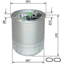 Bosch  BOS-F026402056 Yakıt Fıltresı Mercedes OM642 W204 C219 ...