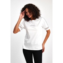 Pepper & Mint Kadın T-Shirt Kol Dantel Detay