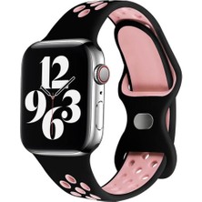 Koodmax Apple Watch Delikli Nike Spor Kordon Series 9 Ultra 2 Uyumlu M-L 38 40 41MM
