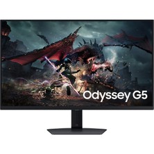 Samsung 32" Odyssey G5 2K LS32DG500EUXUF 1 Ms 180 Hz (HDMI+DP) Pivot IPS Gaming Monitör