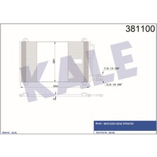 Kale  KLR-381100 Klima Kondenseri Sprınter Al/al 665×371×16