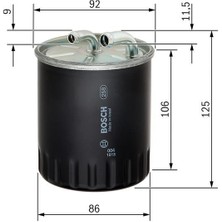 Bosch  BOS-1457434437 Yakıt Fıltresı Mercedes OM646 W203 W204 ...