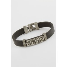 Feryal Labirent Kaliteli Suni Deri Bileklik