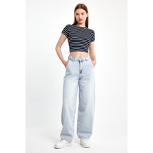 Moon Art Baggy Denim Pantolon 5