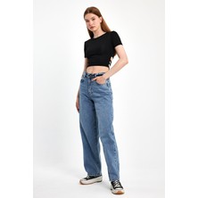 Moon Art Baggy Denim Pantolon 4