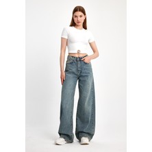 Moon Art Baggy Denim Pantolon 1