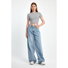 Moon Art Baggy Denim Pantolon 6