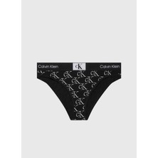 Calvin Klein Siyah - Beyaz Kadın Bikini Külot 000QF7222E