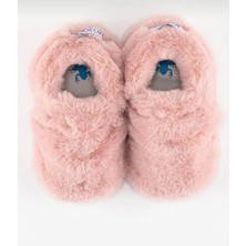 Hopfrög Chopfrög Furry Furry Pembe Kürk Barefoot Patik