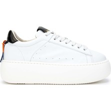 Barracuda Kadın  Deri Beyaz Sneakers & Spor Ayakkabı 511 BD1261E Bn Ayk Y24 Bıanco