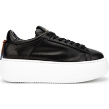 Barracuda Kadın  Deri Siyah Sneakers & Spor Ayakkabı 511 BD1261E Bn Ayk Y24 Nero