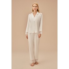 Suwen Pansy Lace Maskülen Pijama Takımı