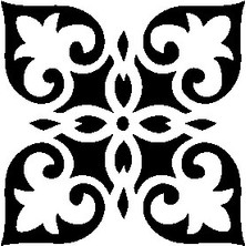 Stencil Sarayi Boyama Şablon Damask Çini Mandala - 4712