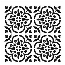 Stencil Sarayi Boyama Şablon Damask Çini Mandala - 5060