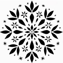 Stencil Sarayi Boyama Şablon Damask Çini Mandala - 4080