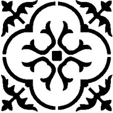 Stencil Sarayi Boyama Şablon Damask Çini Mandala - 4714