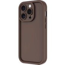Alan Tech iPhone 15 Pro Max Uyumlu Alt Kılıf Kamera Korumalı Zore Ananas Kapak-Mürdüm