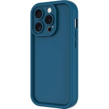 Alan Tech iPhone 15 Pro Max Uyumlu Alt Kılıf Kamera Korumalı Zore Ananas Kapak-Mürdüm