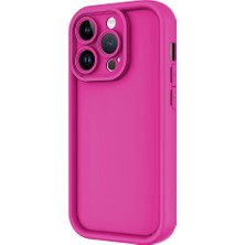 Alan Tech iPhone 14 Pro Max Uyumlu Alt Kılıf Kamera Korumalı Zore Ananas Kapak-Mürdüm