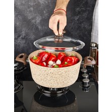 Falez Creamy 32 cm Granit Derin Tencere