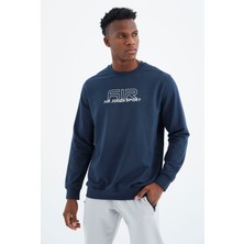 Air Jones Willy İndigo Standart Kalıp Erkek Sweatshirt - 88307