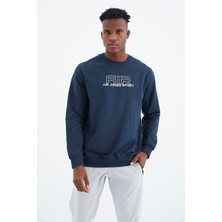 Air Jones Willy İndigo Standart Kalıp Erkek Sweatshirt - 88307