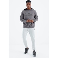 Air Jones Galvin Koyu Gri Kapüşonlu Erkek Sweatshirt - 88304