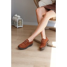 İnroen Bağcıklı Düz Taban Kadın Loafer