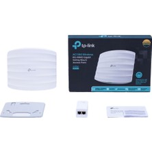 Tp-Lınk Omada EAP225 AC1350 Dual Band Wıfı 1xgbıt RJ45 450MBPS/2.4GHZ/867MBPS/5GHZ Access Poınt (Poe Adaptörü Dahil)