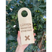 Yönline Çift Taraflı Mdf Otel Odası Kapı Kolu Askısı Lütfen Rahatsız Etmeyiniz