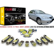 Femex Honda Civic Vtec 2001-2006 LED Iç Aydınlatma Ampul Seti Femex Parlak Beyaz