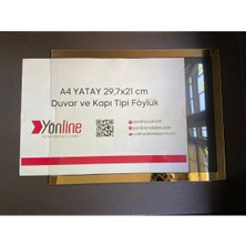 Yönline A4 Yatay Kolay Değiştirilebilir Kapı ve Duvar Tipi Föylük Pano
