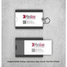 Yönline Değiştirilebilir Dolap - Çekmece - Kapı - Duvar Tipi Mini Föylük Ikili Set
