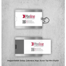 Yönline Değiştirilebilir Dolap - Çekmece - Kapı - Duvar Tipi Mini Föylük Ikili Set