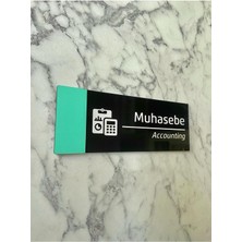 Yönline Klasik Seri (Muhasabe) Nil Yeşili Kapı Isimliği