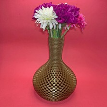 NBShop Origami Dekor Vazo - Altın Kahve